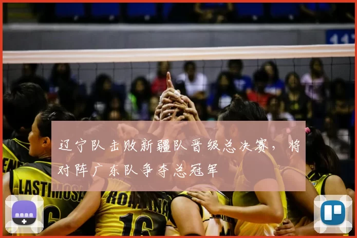 辽宁队击败新疆队晋级总决赛，将对阵广东队争夺总冠军